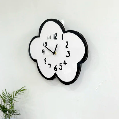 Horloge Murale Silencieuse Design Nuage Enfant Moderne