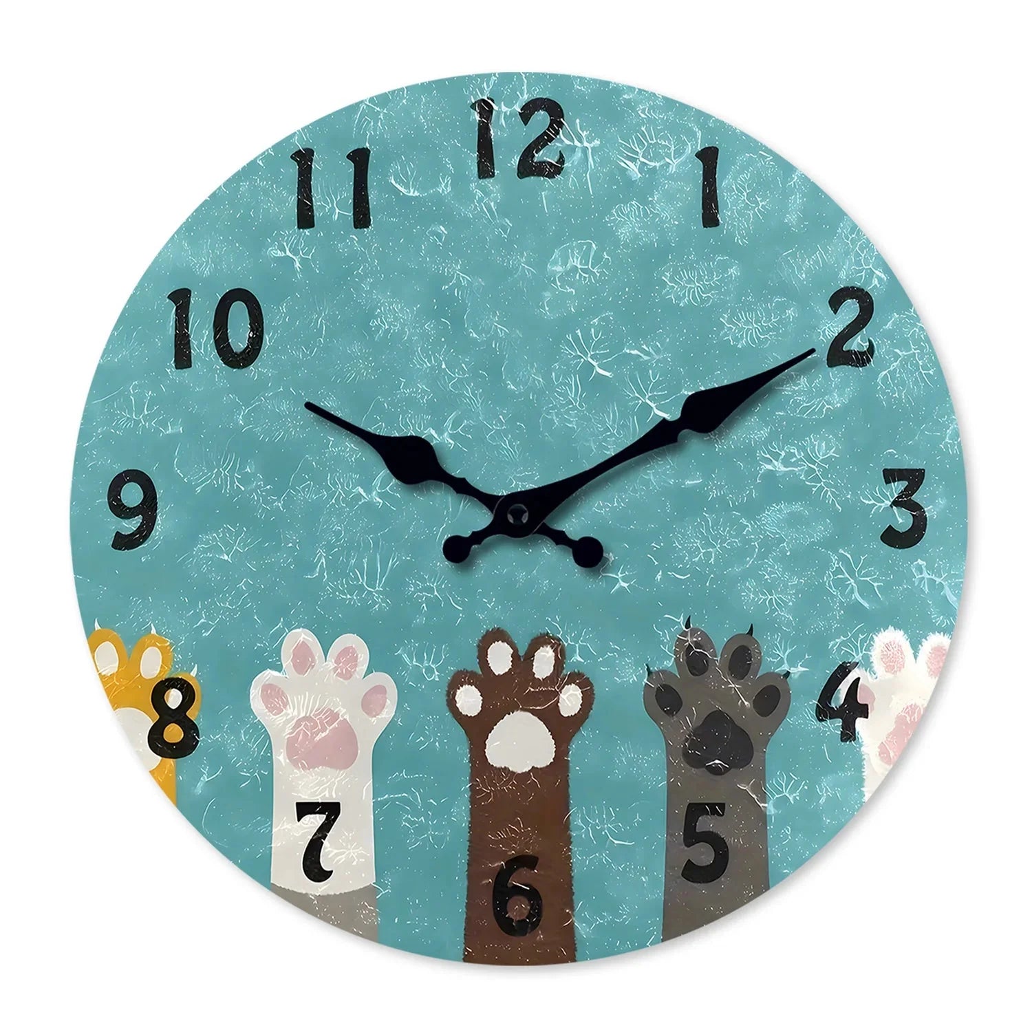 Horloge Chat Pattes de chat