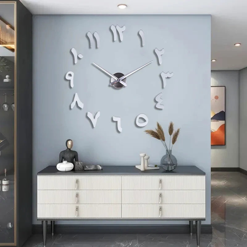 Horloge Murale Design Effet Miroir Style Art Déco
