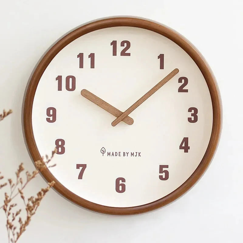 Horloge Murale Bois Massif Style Japonais