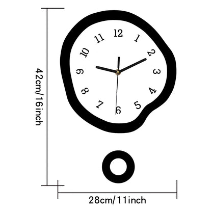 Horloge Pendule Design Créatif Abstrait