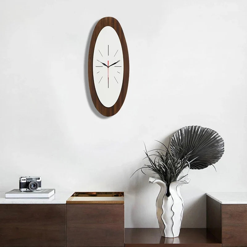 Horloge Murale Design Ovale Original