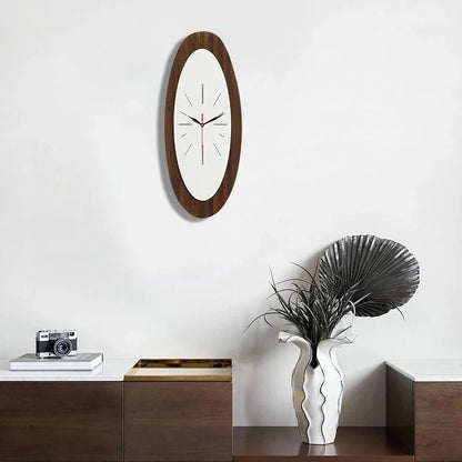 Horloge Murale Design Ovale Original