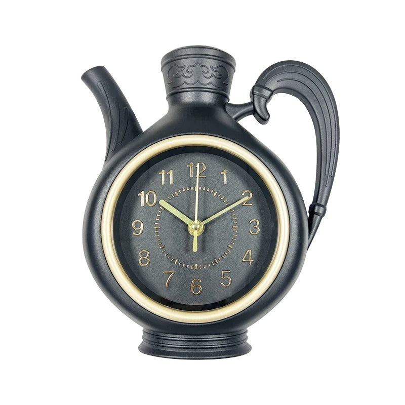 Horloge Murale Originale Design Théière Déco Cuisine
