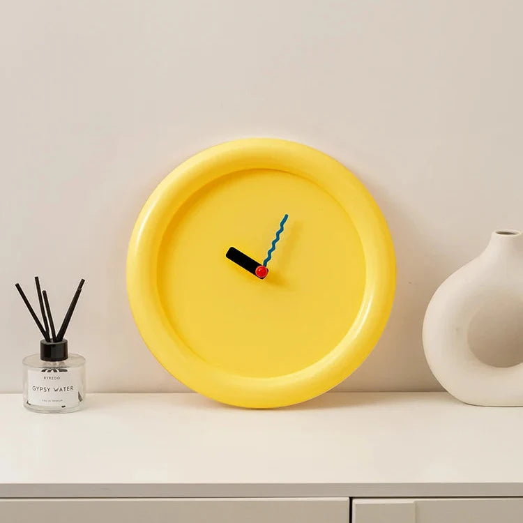 Horloge Murale Design Style Memphis Moderne Coloré