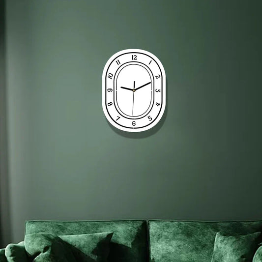 Horloge Murale Design Ovale Minimaliste
