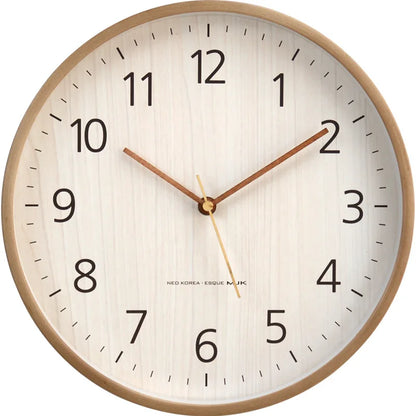 Horloge Murale Moderne Bois Épuré
