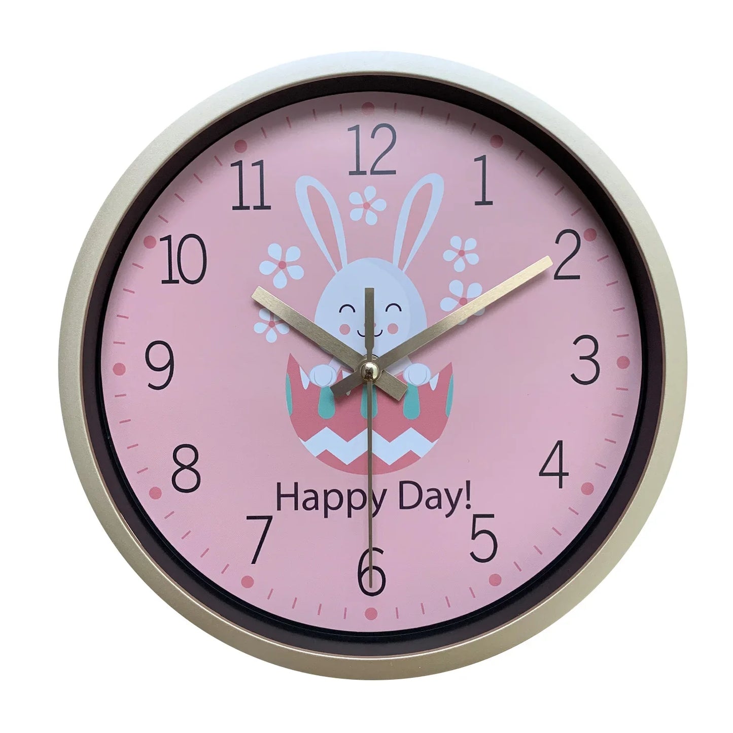 Horloge Enfant Lapin Rose Cartoon