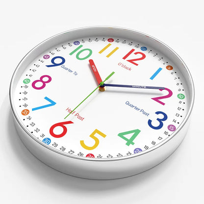 Horloge Murale Silencieuse Design Enfant Quartz 30cm