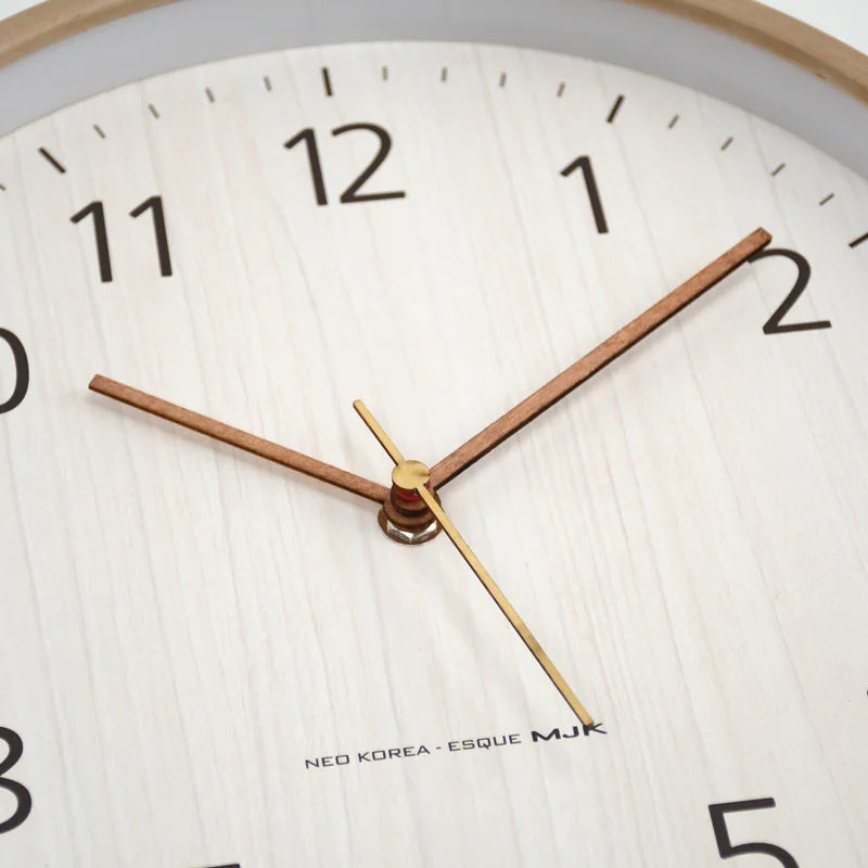 Horloge Murale Moderne Bois Épuré