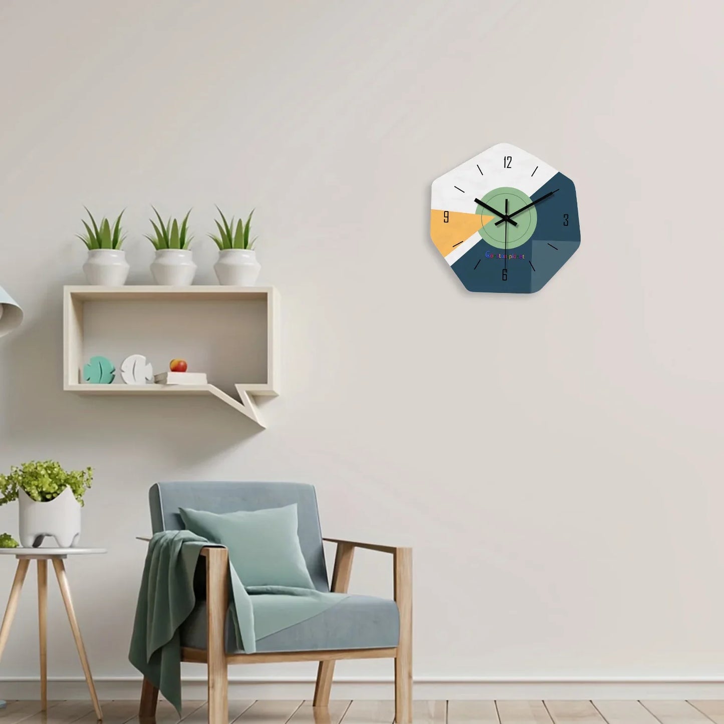 Horloge Murale Moderne Tricolore