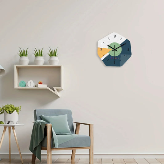 Horloge Murale Moderne Tricolore