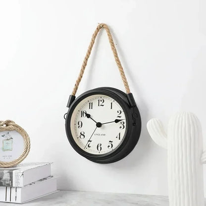 Horloge Suspendue Style Marin Vintage