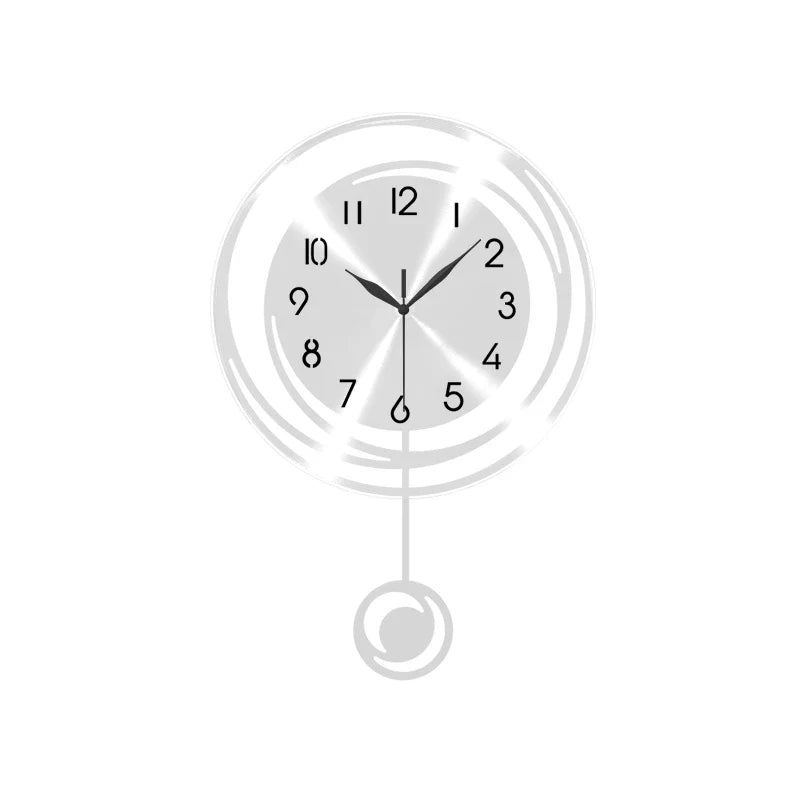 Horloge Murale Silencieuse Design Rond