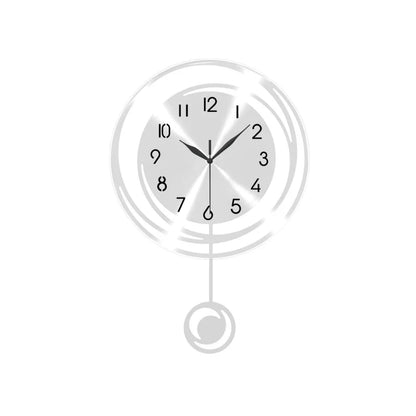 Horloge Murale Silencieuse Design Rond