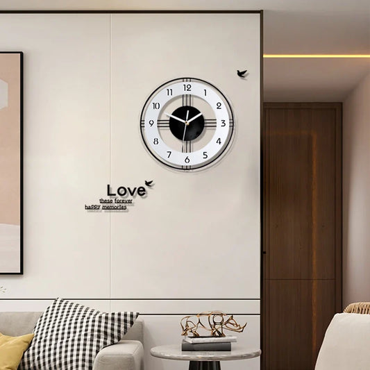Horloge Murale Moderne Sans Cadre en Acrylique