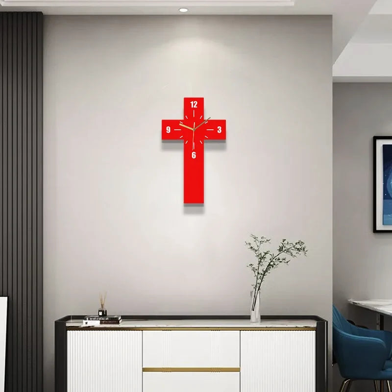 Horloge Murale Design Croix