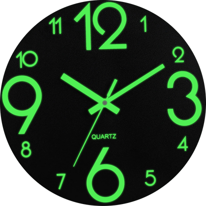 Horloge Murale Originale Ronde Chiffres Lumineux