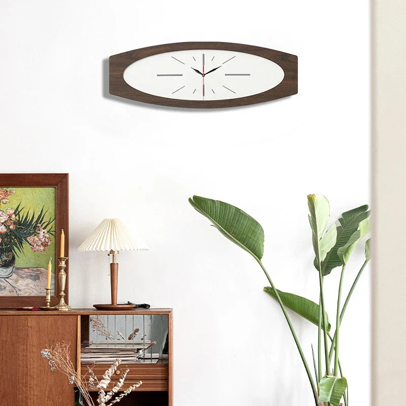 Horloge Murale Design Ovale Original