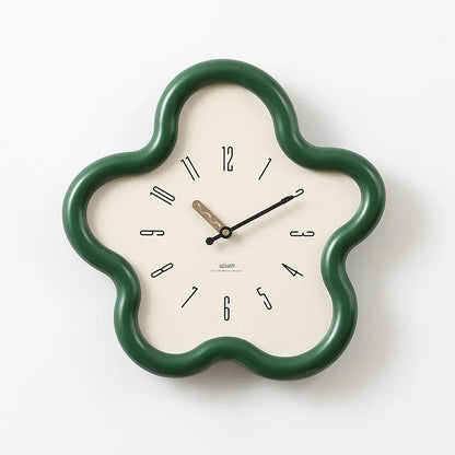 Horloge Pendule Murale Moderne Forme de Fleur