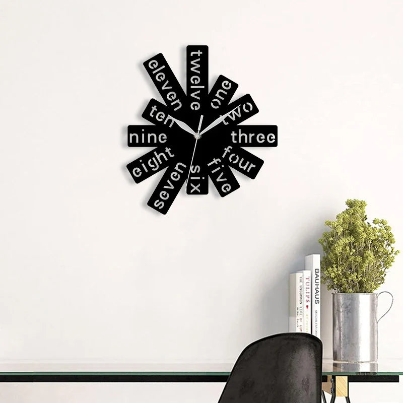 Horloge Murale Originale Rectangles