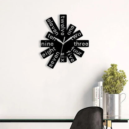 Horloge Murale Originale Rectangles