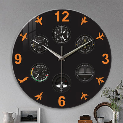 Horloge Murale Originale Tableau de Bord Avion