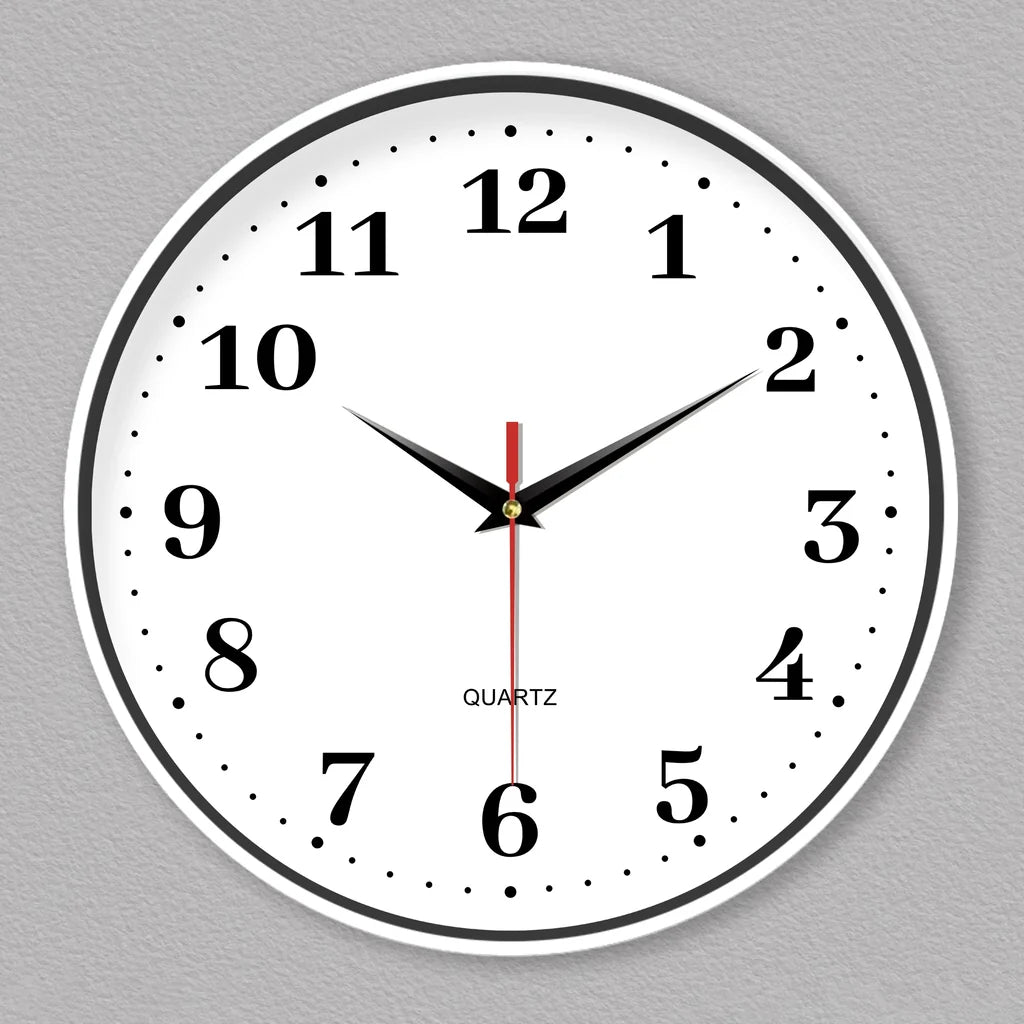 Horloge Murale Décorative Salon – Design Blanc Épuré