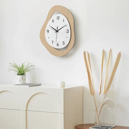 Horloge Murale Forme Irrégulière Moderne Créative