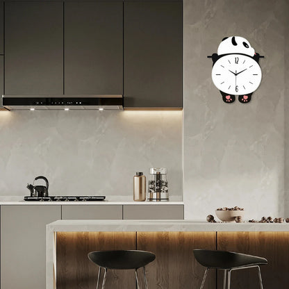 Horloge Pendule Murale Moderne Panda Rigolo