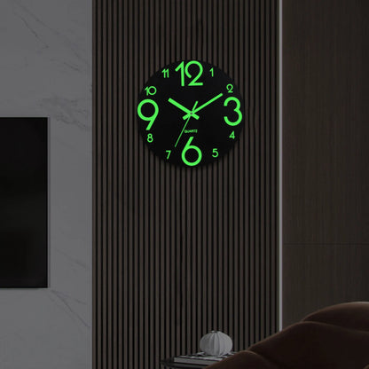 Horloge Murale Originale Ronde Chiffres Lumineux