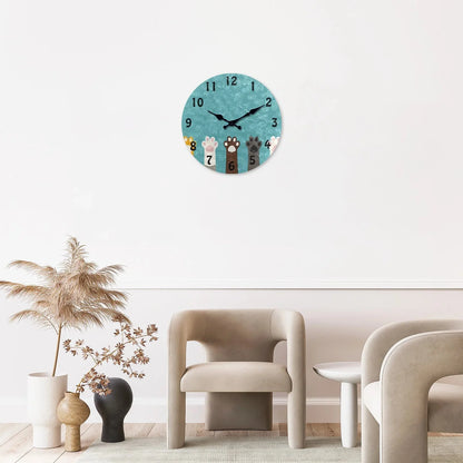 Horloge Chat Pattes de chat