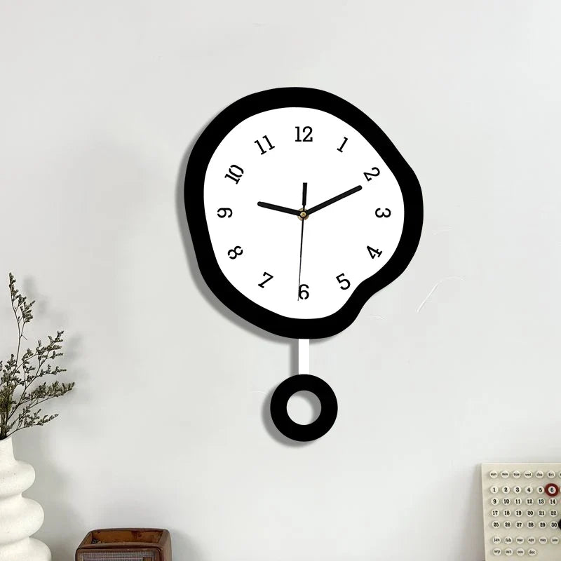 Horloge Pendule Design Créatif Abstrait