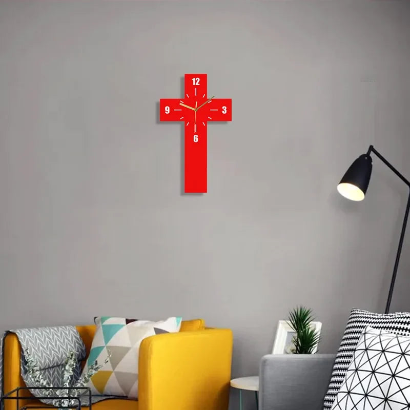 Horloge Murale Design Croix