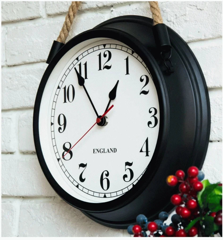 Horloge Suspendue Style Marin Vintage
