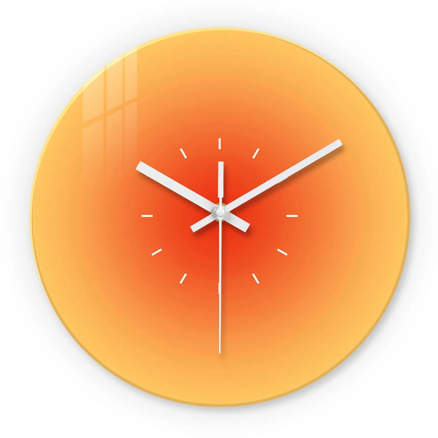 Horloge Murale Design Dégradé Orangé