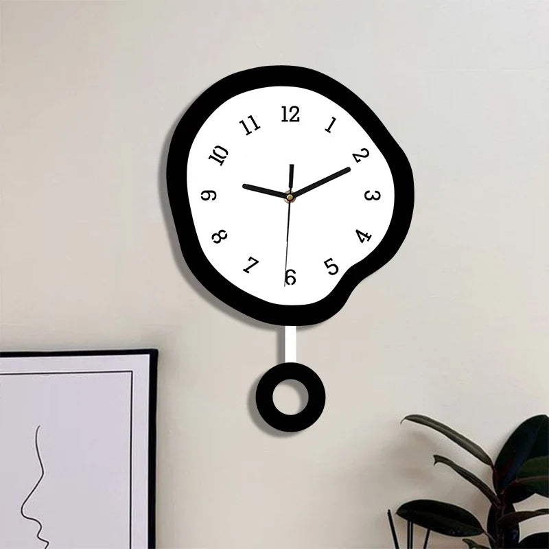 Horloge Pendule Design Créatif Abstrait