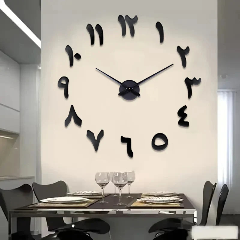 Horloge Murale Design Effet Miroir Style Art Déco
