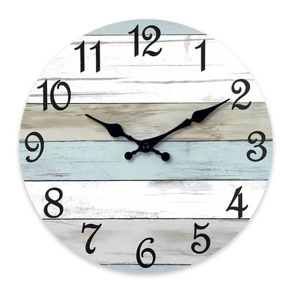 Horloge Murale Bois Style Marin Vintage