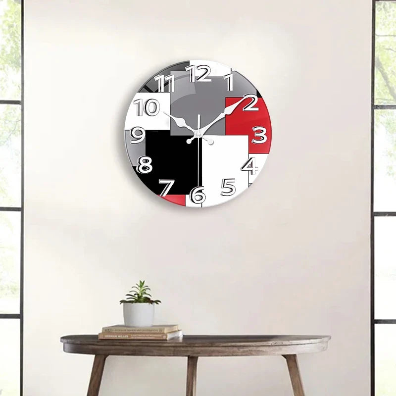 Horloge Moderne Design Abstrait