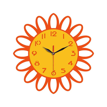 Horloge Murale Motif Fleur