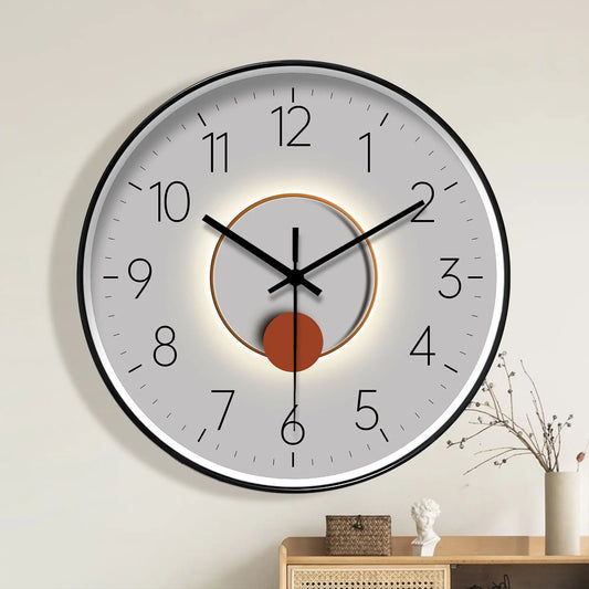 Horloge Murale Design Japonais Gris Minimaliste