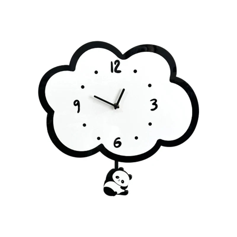 Horloge Murale Originale Panda à Balancier