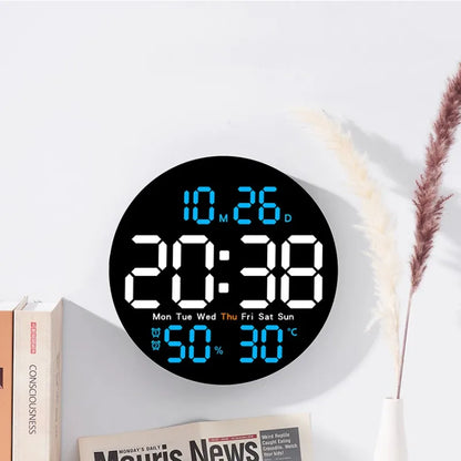 Horloge Murale Digitale Avec Température et Humidité