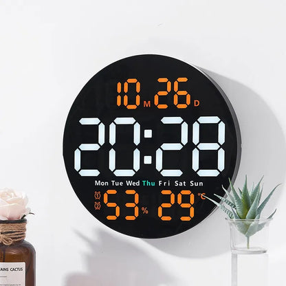 Horloge Murale Digitale Avec Température et Humidité
