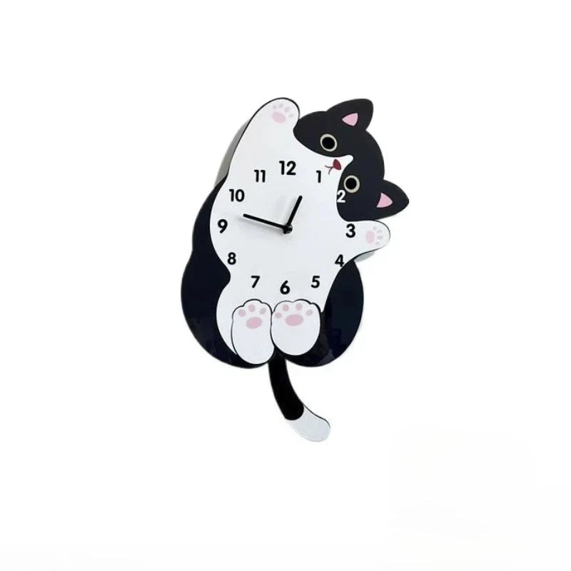 Horloge Chat Concept Cartoon