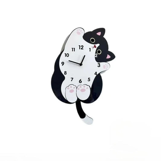 Horloge Chat Concept Cartoon