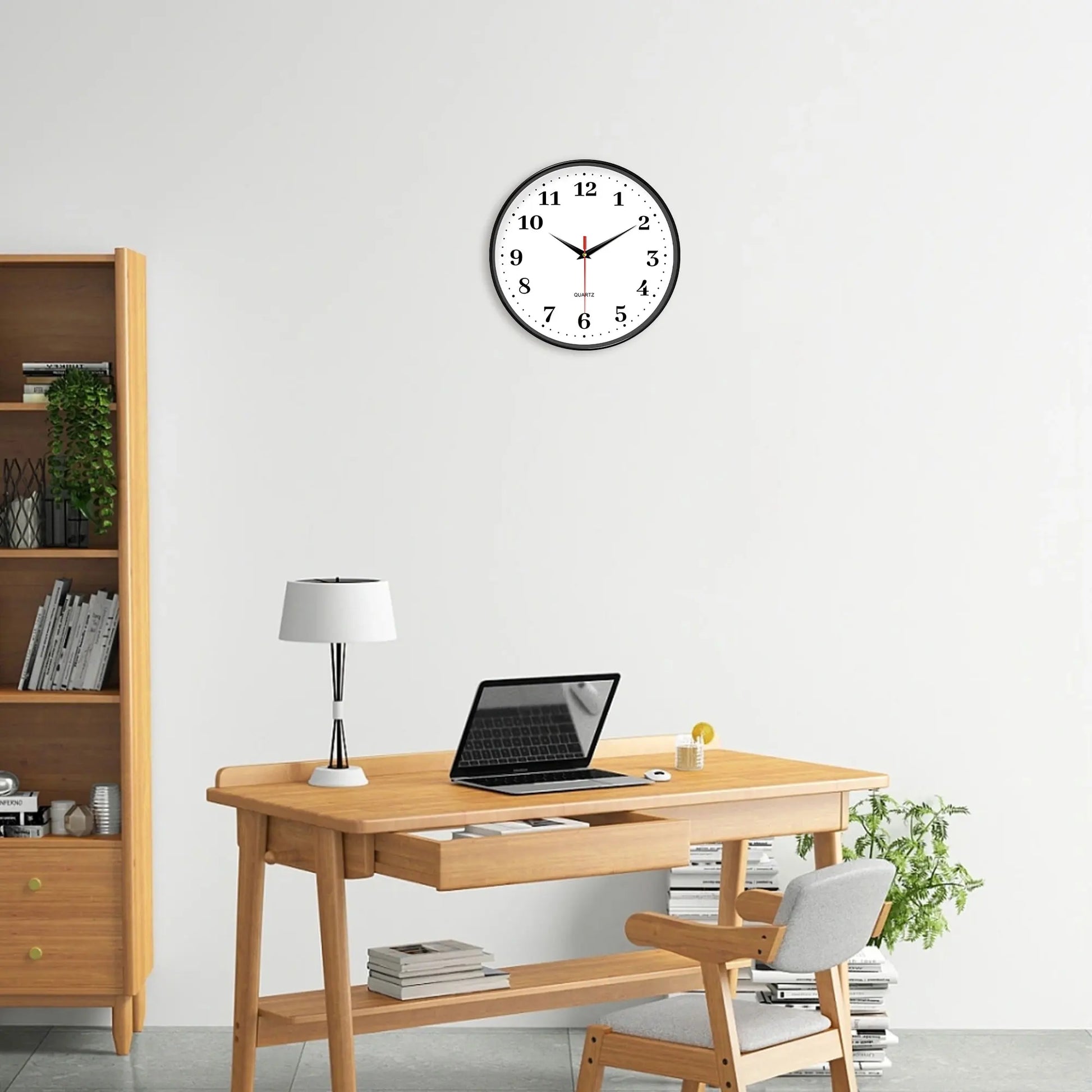 Horloge Murale Décorative Salon – Design Blanc Épuré