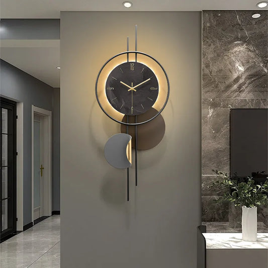 Grande Horloge Murale Luxe Minimaliste