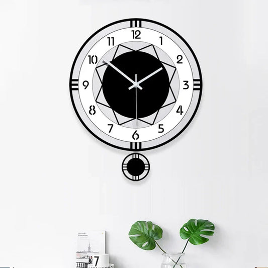 Horloge Murale Géométrie Minimaliste